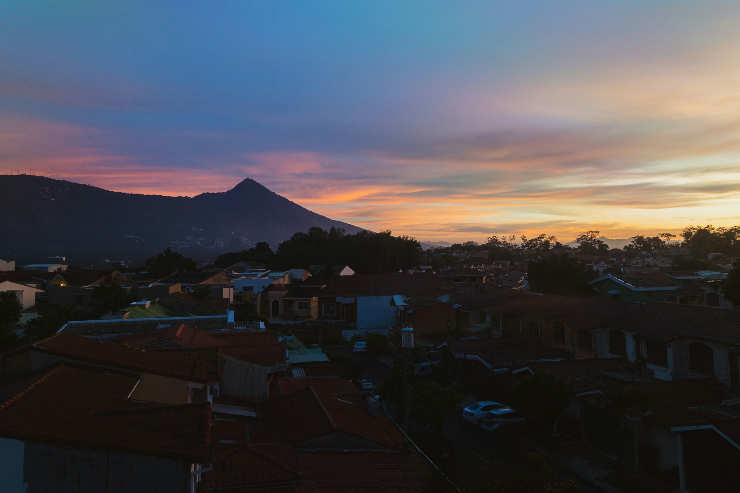 San Salvador at dawn